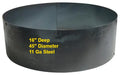 Fire Pit Steel Liner or Stand Alone Campfire Ring