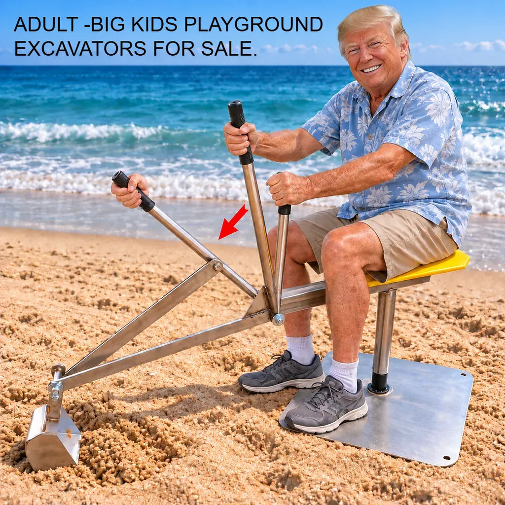 Adult-Senior -Big Kid Ride On Playground Sand Digger Excavator.