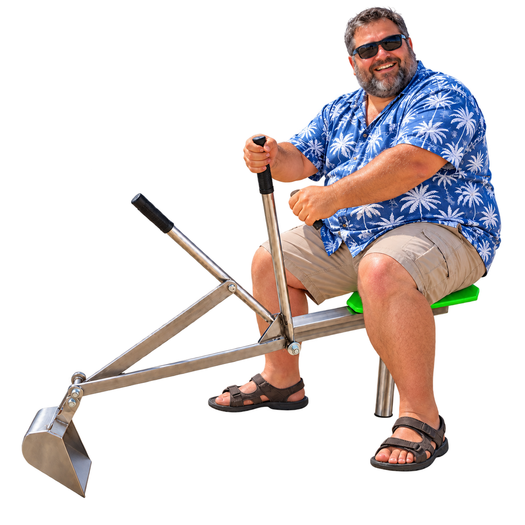 Adult-Senior -Big Kid Ride On Playground Sand Digger Excavator.
