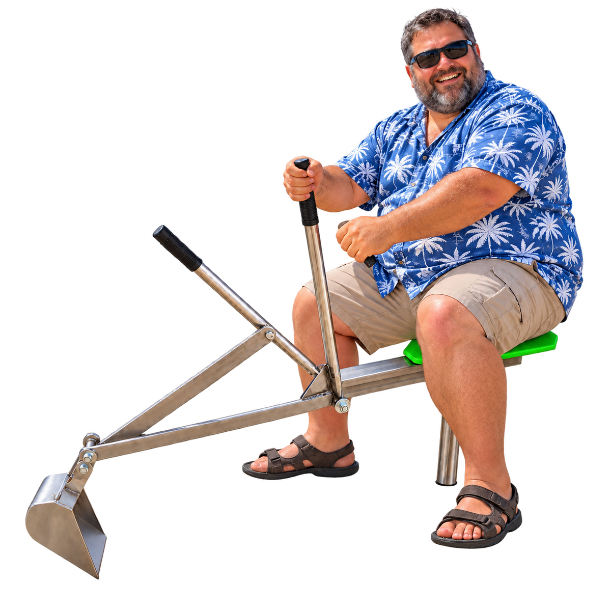 Adult-Senior -Big Kid Ride On Playground Sand Digger Excavator.