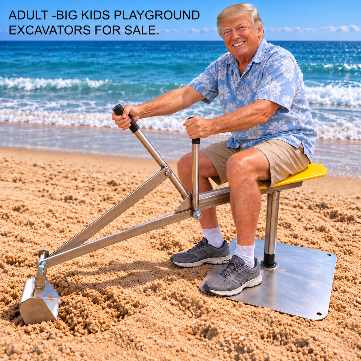 Playground Spinning Sand Digger Excavator    | Made in USA