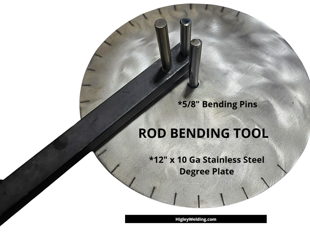 Rod Bending Flat Bar Bender Tool. Manual Vise or Table Mount Metal Bending