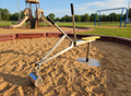 Playground Sand Digger Excavator in playground setting