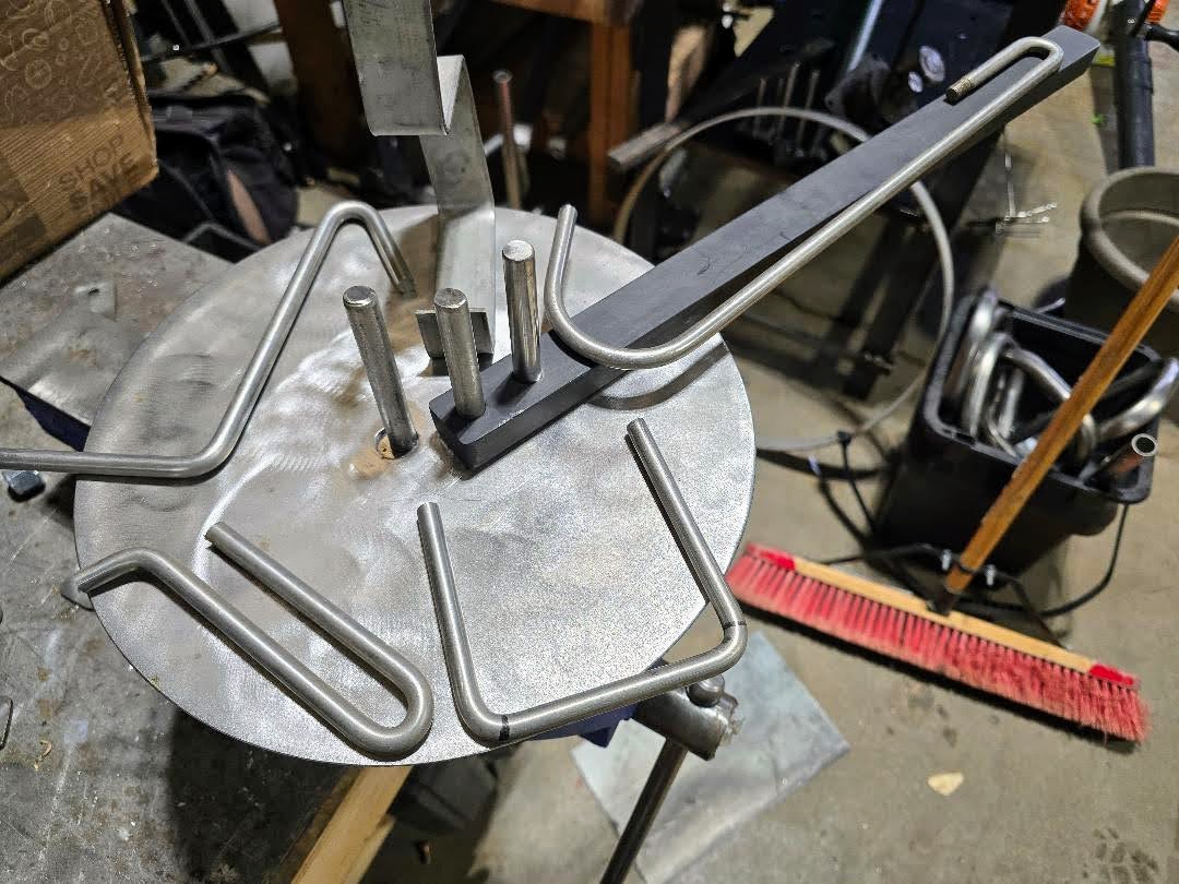 Rod Bending Flat Bar Bender Tool. Manual Vise or Table Mount Metal Bending